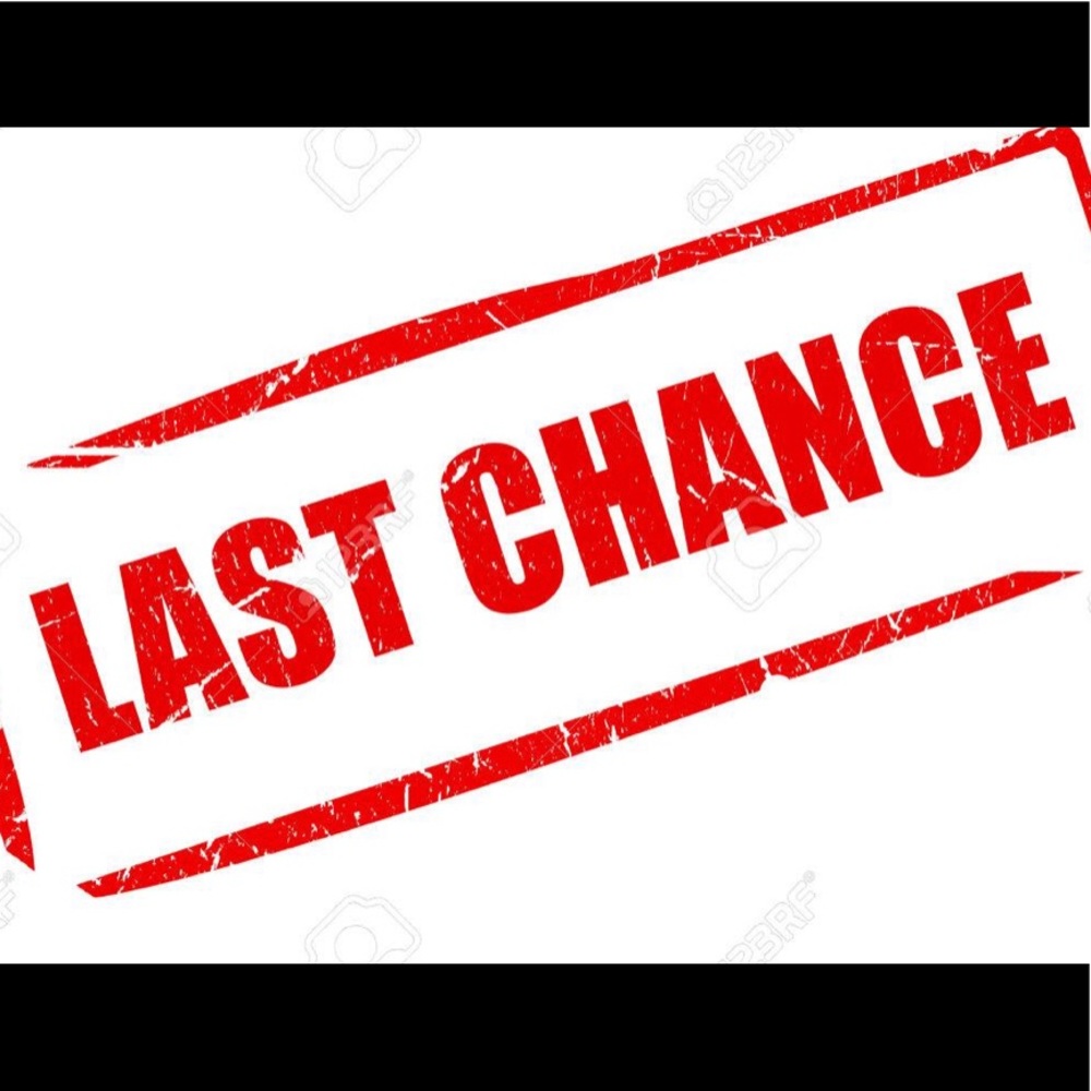 Last chance closet closing sale